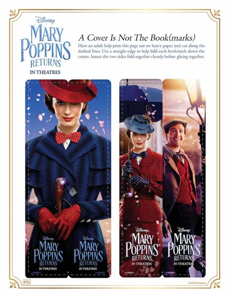 Free Printable Mary Poppins Returns Activity Sheets