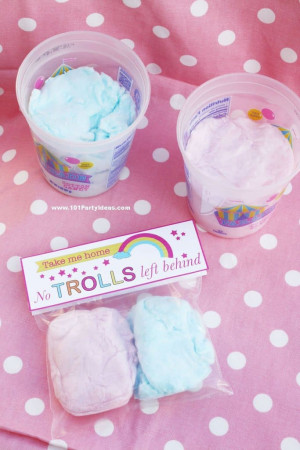 Trolls Party Idea: Treat Bag with Printable