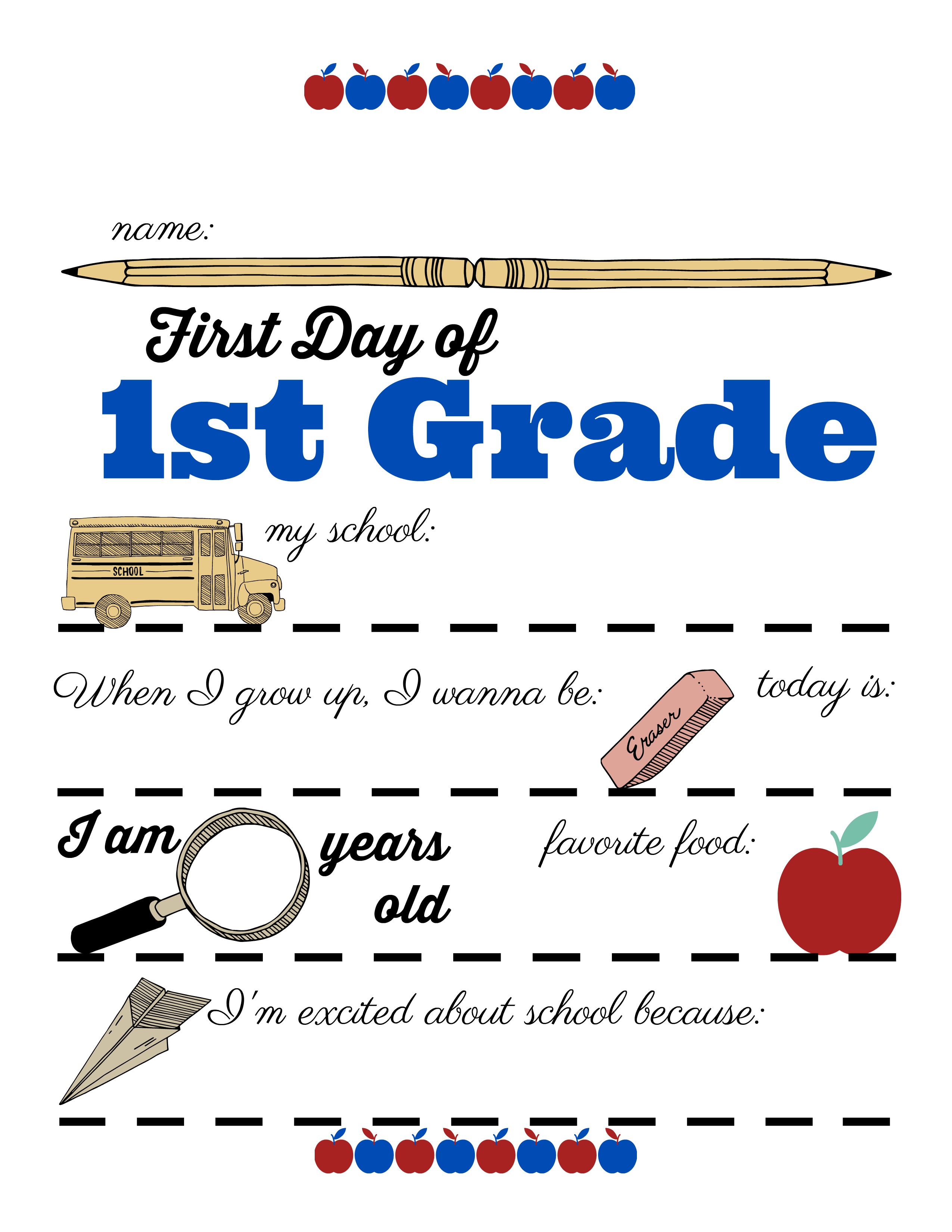 first-day-of-1st-grade-free-printable